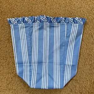 Longaberger/Md Spoon Basket Liner /Sky Blue Stripe